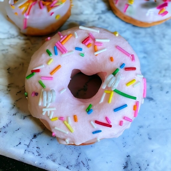 Other - ⚠️SALE Candle // Handmade Pink Glaze Donut Shaped Soy Wax Candle SEND OFFERS